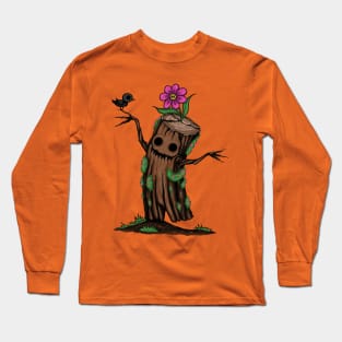 Blooming tree stump Long Sleeve T-Shirt